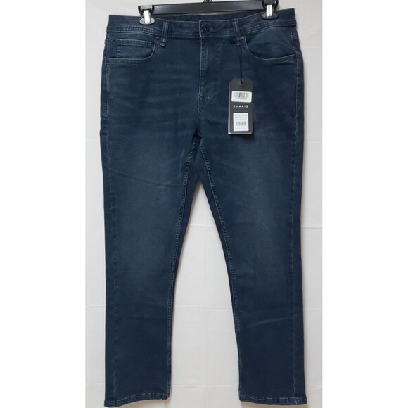 Men's Perfect Jean Khakis New York City 36 x 30 Dark Gray Slim Fit New With Tags